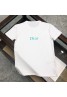 ディオール tシャツ半袖 コットン製ソフト丸首 オシャレlogo付き カジュアル 簡約風ファッション 男女兼用カップル向け