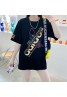 アディダス Tシャツ 女性 潮流 半袖 夏 モノグラム 黒白 カジュアル 人気