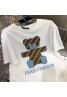 フェンディ Tシャツ 丸首 コットン製 トップス おしゃれ かわいい 