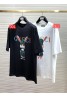 グッチ Ｔシャツ 黒白 丸首 カジュアル お洒落 人気