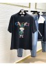 グッチ Ｔシャツ 黒白 丸首 カジュアル お洒落 人気