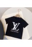 ルイヴィトン 子供服 Tシャツ モノグラム 上着 黒白色 100 - 160cm 品番：X-LI-LV-56638ラインでご注文の際、品番を教えてください